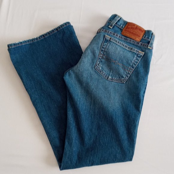 Lucky Brand Lil Maggie Dungarees flare jeans - Picture 3 of 11